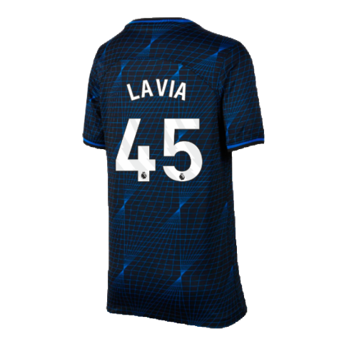 2023-2024 Chelsea Away Shirt (Kids) (Lavia 45)