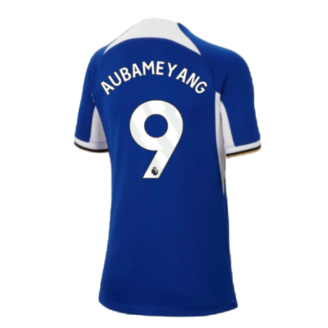 2023-2024 Chelsea Home Shirt (Kids) (AUBAMEYANG 9)