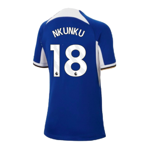 2023-2024 Chelsea Home Shirt (Kids) (Nkunku 18)