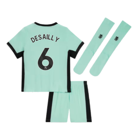 2023-2024 Chelsea Little Boys Third Mini Kit (DESAILLY 6)