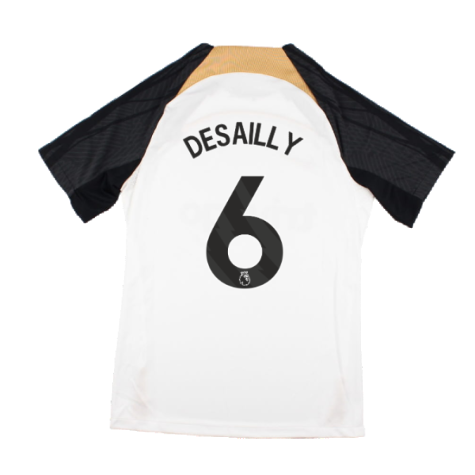 2023-2024 Chelsea Strike Training Shirt (White) (DESAILLY 6)