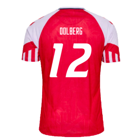 2023-2024 Denmark Home Shirt (Dolberg 12)