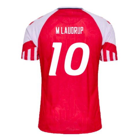 2023-2024 Denmark Home Shirt (M LAUDRUP 10)