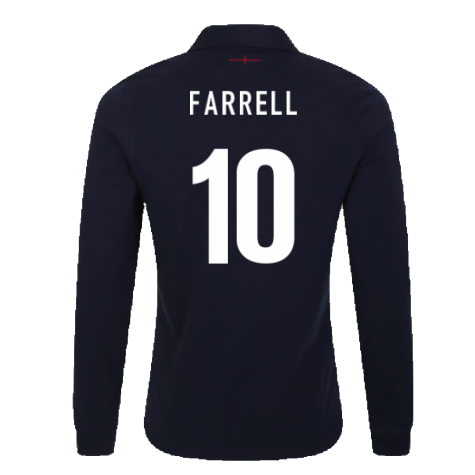 2023-2024 England Rugby Alternate LS Classic Jersey (Kids) (Farrell 10)