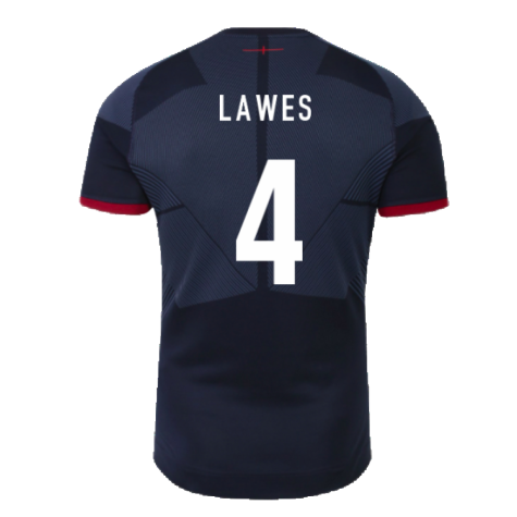 2023-2024 England Rugby Alternate Pro Jersey (Lawes 4)