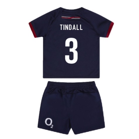 2023-2024 England Rugby Alternate Replica Baby Kit (Tindall 3)