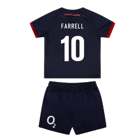 2023-2024 England Rugby Alternate Replica Infant Kit (Farrell 10)