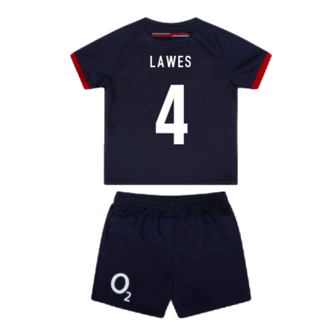 2023-2024 England Rugby Alternate Replica Infant Kit (Lawes 4)