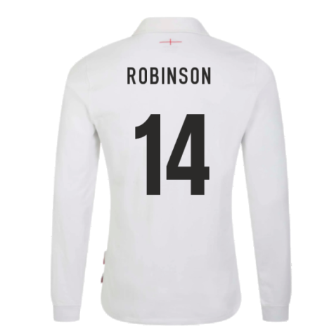 2023-2024 England Rugby Home LS Classic Jersey (Robinson 14)