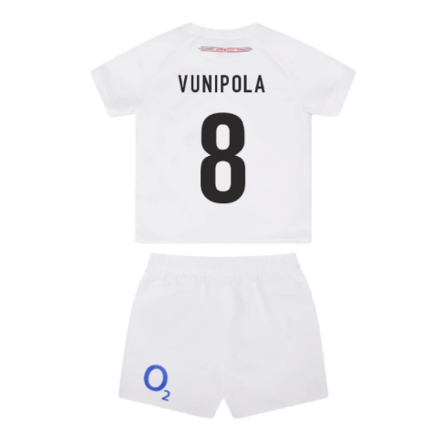 2023-2024 England Rugby Home Replica Infant Kit (Vunipola 8)