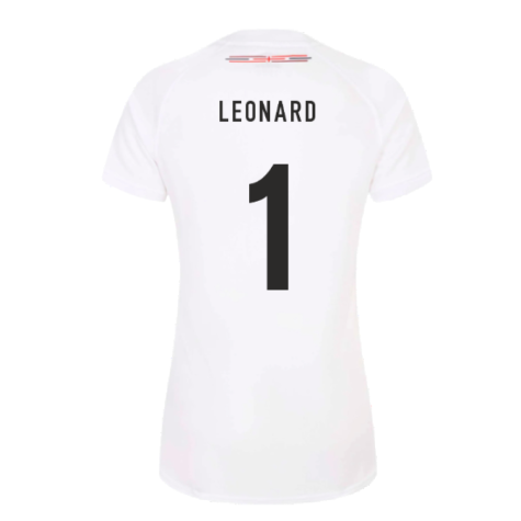 2023-2024 England Rugby Home Replica Shirt (Womens) (Leonard 1)