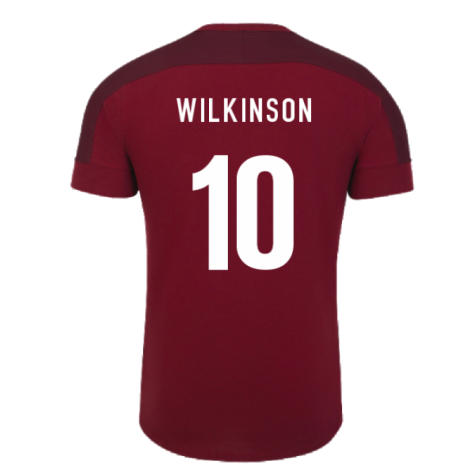 2023-2024 England Rugby Presentation T-Shirt (Tibetan Red) (Wilkinson 10)