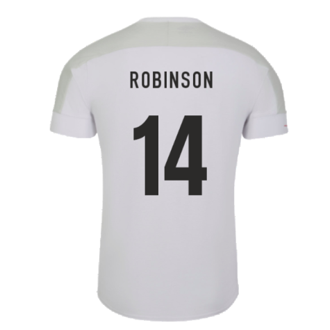 2023-2024 England Rugby Presentation Tee (White) (Robinson 14)