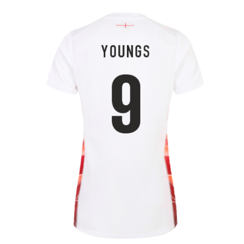 2023-2024 England Rugby Red Roses Rugby Jersey (Ladies) (Youngs 9)