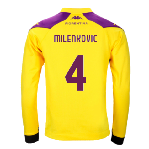 2023-2024 Fiorentina Half Zip Training Top (Yellow) (Milenkovic 4)