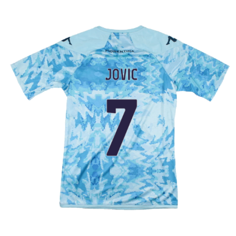 2023-2024 Fiorentina Pre-Match Shirt (Blue) (Jovic 7)