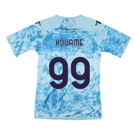 2023-2024 Fiorentina Pre-Match Shirt (Blue) (Kouame 99)