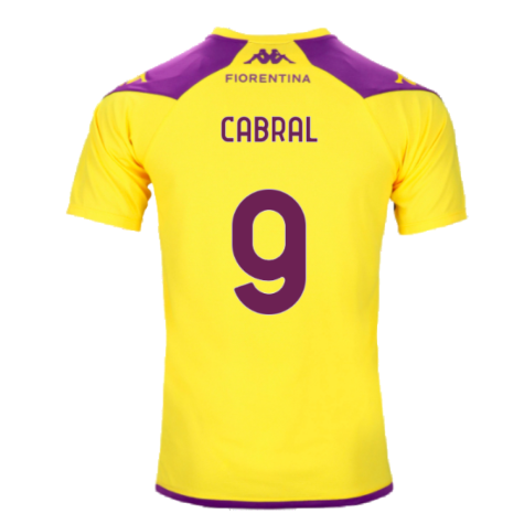 2023-2024 Fiorentina Training Shirt (Yellow) (Cabral 9)