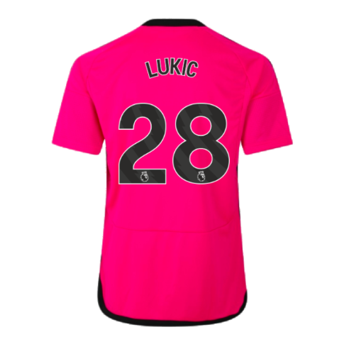 2023-2024 Fulham Away Shirt (Kids) (Lukic 28)