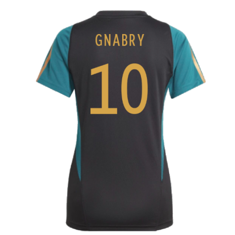 2023-2024 Germany Training Shirt (Black) - Ladies (Gnabry 10)