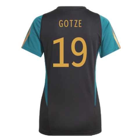 2023-2024 Germany Training Shirt (Black) - Ladies (Gotze 19)