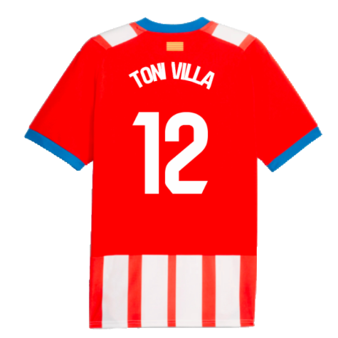 2023-2024 Girona Home Shirt (Toni Villa 12)