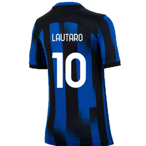 2023-2024 Inter Milan Home Shirt (Kids) (Lautaro 10)