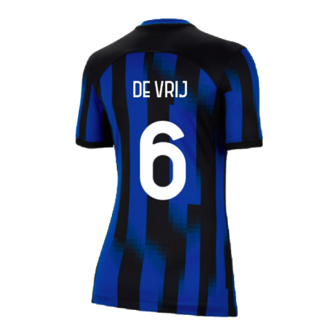 2023-2024 Inter Milan Home Shirt (Womens) (De Vrij 6)