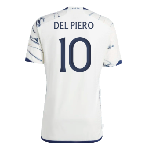 2023-2024 Italy Authentic Away Shirt (DEL PIERO 10)