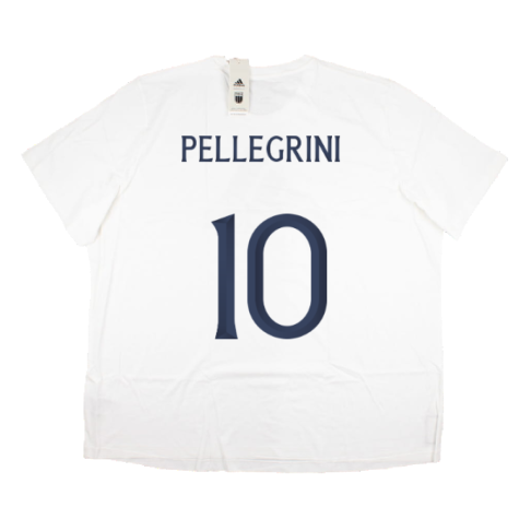 2023-2024 Italy DNA Graphic Tee (White) (PELLEGRINI 10)