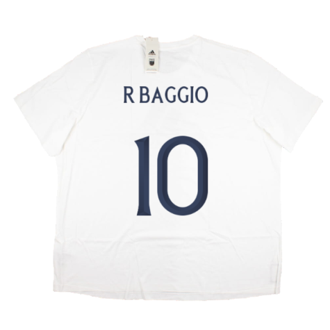 2023-2024 Italy DNA Graphic Tee (White) (R BAGGIO 10)