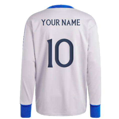 2023-2024 Italy Goalkeeper Icon Jersey (Grey) (Your Name)