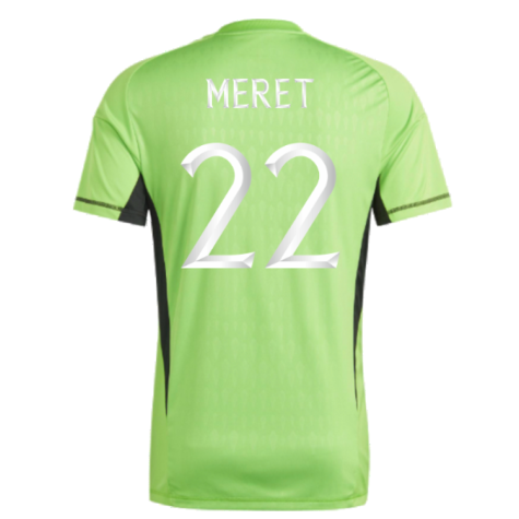 2023-2024 Italy Goalkeeper Jersey (Green) (Meret 22)