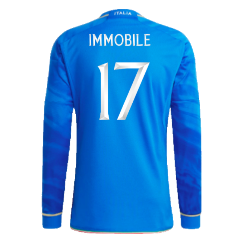 2023-2024 Italy Home Long Sleeve Shirt (IMMOBILE 17)