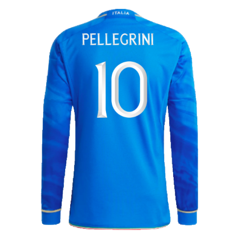 2023-2024 Italy Home Long Sleeve Shirt (PELLEGRINI 10)