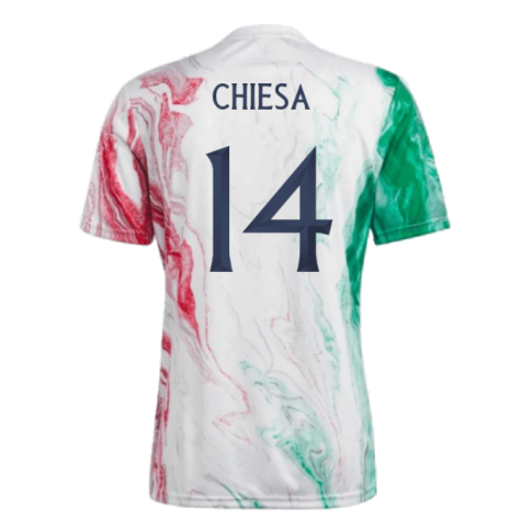 2023-2024 Italy Pre-Match Jersey (Green) (CHIESA 14)