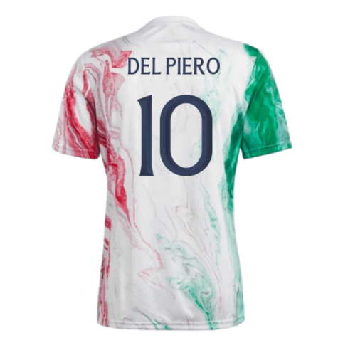 2023-2024 Italy Pre-Match Jersey (Green) (DEL PIERO 10)