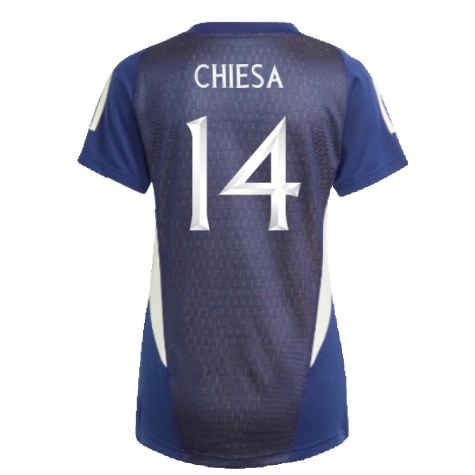 2023-2024 Italy Tiro Pro Jersey (Dark Blue) (CHIESA 14)