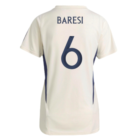 2023-2024 Italy Training Jersey (Cream White) - Ladies (BARESI 6)