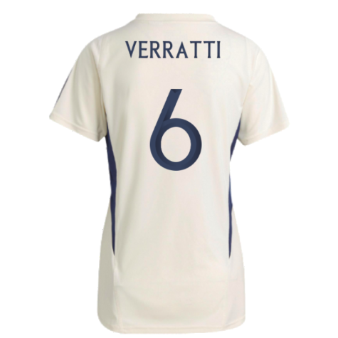 2023-2024 Italy Training Jersey (Cream White) - Ladies (VERRATTI 6)