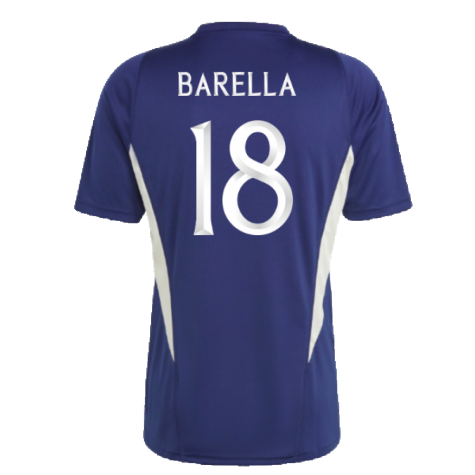 2023-2024 Italy Training Jersey (Dark Blue) (BARELLA 18)