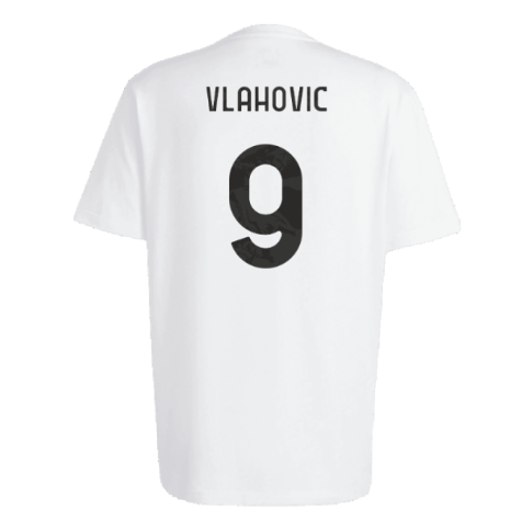 2023-2024 Juventus Chinese Story Tee (White) (VLAHOVIC 9)