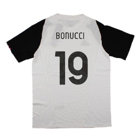 2023-2024 Juventus Cotton Tee (White) (BONUCCI 19)