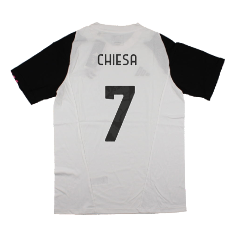 2023-2024 Juventus Cotton Tee (White) (CHIESA 7)