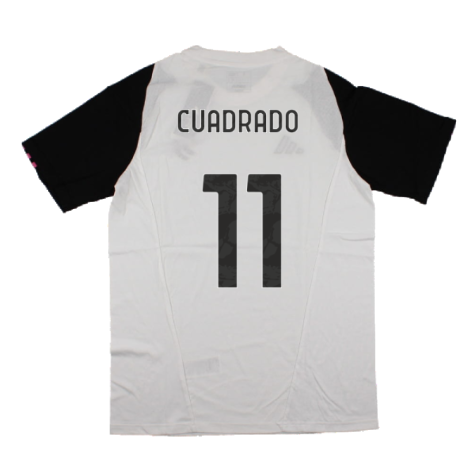 2023-2024 Juventus Cotton Tee (White) (CUADRADO 11)