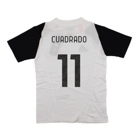 2023-2024 Juventus Cotton Tee (White) - Kids (CUADRADO 11)