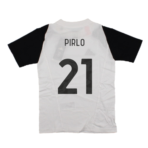 2023-2024 Juventus Cotton Tee (White) - Kids (PIRLO 21)