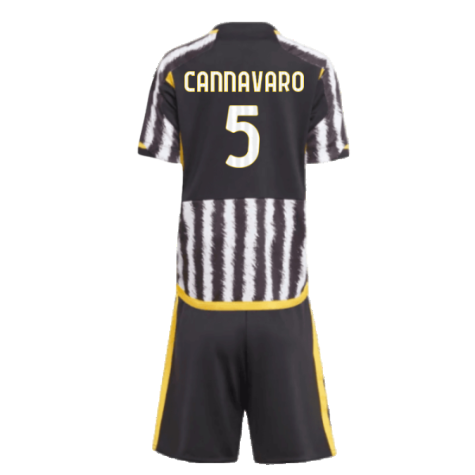 2023-2024 Juventus Home Mini Kit (CANNAVARO 5)