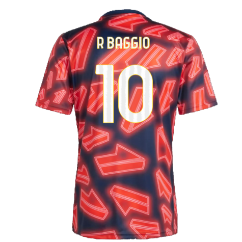 2023-2024 Juventus Pre Match Shirt (Night Indigo) (R BAGGIO 10)