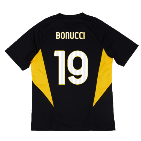 2023-2024 Juventus Training Shirt (Black) (BONUCCI 19)